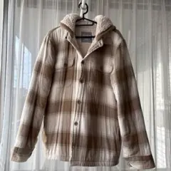 HOLLISTER フリースジャケット ベージュ ブラウン