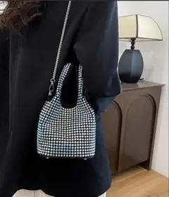 キラキラビジュー チェーンショルダーバッグ
