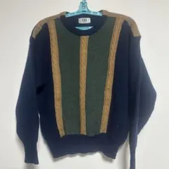 VON POUR HOMME セーター ネイビーのサムネイル