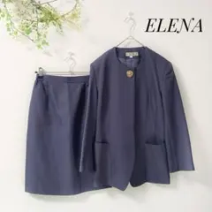 ELENA　バブリースーツ　金ボタン　パープル　ヴィンテージ　セットアップ　11