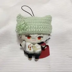 にじぱぺ ニット帽　ペールグリーン