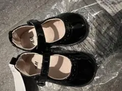 H&M ブラック メリージェーンシューズ