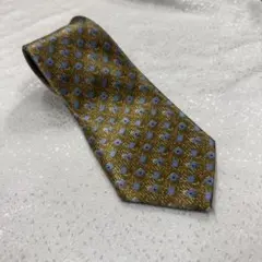 Steward Club ネクタイ 総柄 花柄 ゴールド系 おしゃれ 高級感