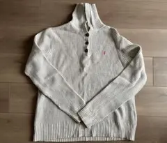 Ralph Lauren 襟付きコットンニット クリーム色