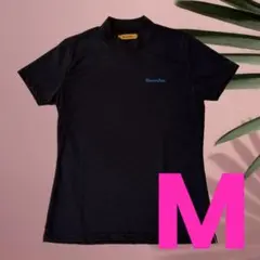 【新品】レザレクション　レディース　半袖　モックネック　黒　Mサイズのサムネイル