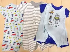 ベルメゾン　トイ・ストーリー 他 ロンパースセット 50-60cm