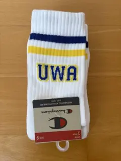 Champion UWA刺繍 ホワイトソックス 2足セット Sのサムネイル