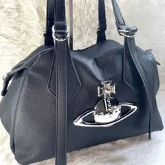 【美品】ヴィヴィアン・ウエストウッド レザー ハンド トートバッグ ビッグオーブ