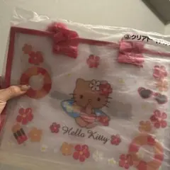 送料無料ハローキティ一番くじ日焼けキティ新品未使用未開封クリアトートバッグ