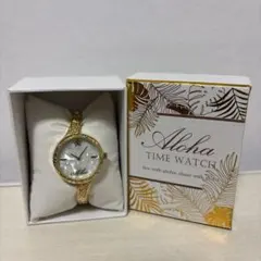 Aloha TIME WATCH ゴールド レディース 腕時計