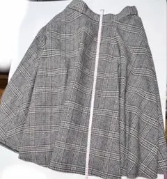 ★新品タグ付き NATURAL BEAUTY 茶色 チェック スカートレディース