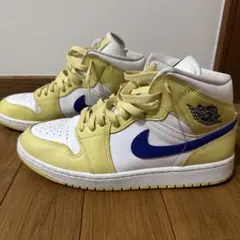 Jordan スニーカー 10.5 US ホワイト/イエロー/ブルー