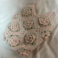 モチーフ編みバッグ