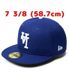 NEW ERA 59FIFTY ドジャース Upside Down 逆さロゴ青1のサムネイル