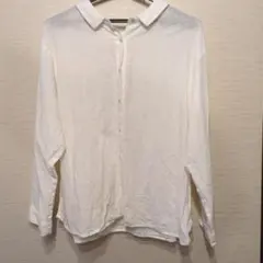 bIue willowリネン長袖ボタンシャツのサムネイル