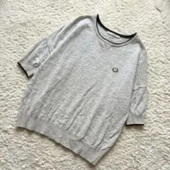PAR ICI コットンニット カットソー グレー F 綿100％　パーリッシィのサムネイル