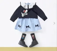 familiar 2WAY カーディガン　リボンテリア