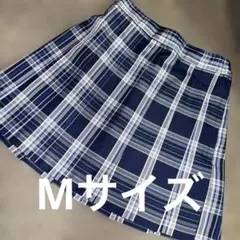 美品♡Mサイズ♡WEGO スクールプリーツスカート♡ネイビーグレーチェック