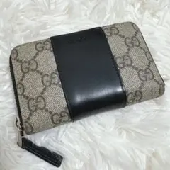 GUCCI グッチ カードケース GGスプリーム PVC レザー 黒