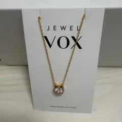 JEWEL VOX ゴールド クリスタルネックレス
