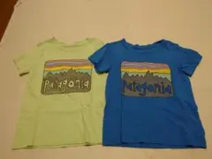 【美品】パタゴニア Tシャツ 4T 2枚セット　双子