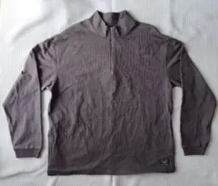 BIG MIKE ハーフジップ ロングTシャツ L チャコール ビッグマイクのサムネイル