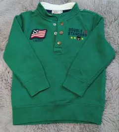 ミキハウス　DOUBLE-B 緑色 トレーナー　110