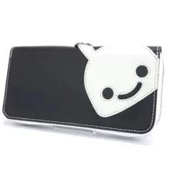 【極美品】CUNE スマイリーフェイス LONG WALLET ムック ブラックのサムネイル