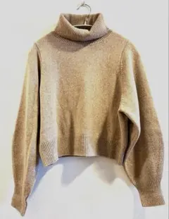 UNITED ARROWS タートルネックニット ベージュ