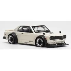 新品★POP RACE★日産スカイライン GT-R V8 ドリフト ハコスカ★白