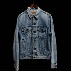 人気 Levi's USA製 デニムジャケット42 ジージャン アウタートップ