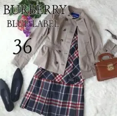 【綺麗】BURBERRY BLUE LABER バーバリー ジャケット 36