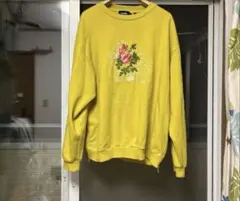 XLARGE サイドジップクルースウェット　イエロー　Lサイズ