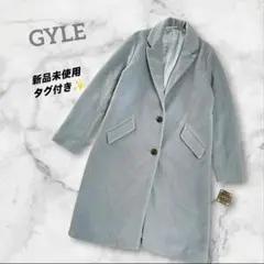 GYLE ロングコート　チェスターコート　水色 ベビーブルー М　新品タグ付