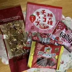 モロゾフ　チョコレート　もへじ　柿の種チョコ　いちご　ブラックサンダー　ガルボのサムネイル
