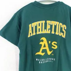 【新品】MLB公式　アスレチックス　ビッグロゴ　刺繍入り半袖Tシャツ　150