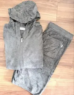 ジェラピケオム　セットアップ　ジップパーカー　ハーフパンツ　上下セット　M