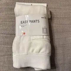 ユニクロ　イージーパンツ　XL ホワイト　新品　スウェット