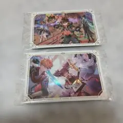 【新品】原神 シール　ウエハース 2枚セット②