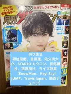 月刊ザテレビジョン切り抜き　匿名発送