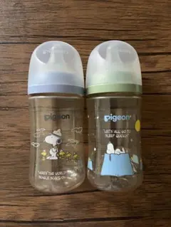 pigeon スヌーピー 哺乳瓶 2本セット
