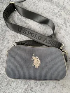 U.S. Polo Assn. コーデュロイ　ショルダーバッグ