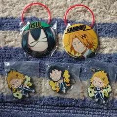 ヒロアカ 缶バッジ ラバーストラップ