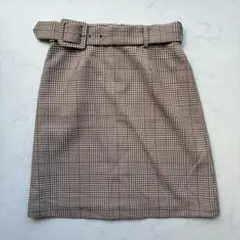 美品✨To b. by agnes b. スカート ベルト チェック（H304）のサムネイル