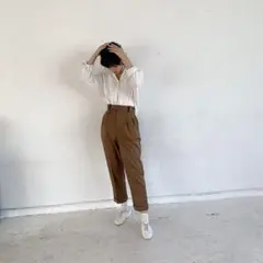 foufou コインポケットストレートパンツ