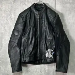 新品 Clooney Kevlar レザー ジャケット パンチングメッシュ 本革