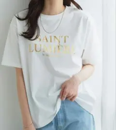 新品未使用　Pierrot　ピエロ　ロゴTシャツ ホワイト LLのサムネイル