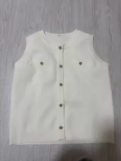 coca ホワイトニットベスト ほぼ未使用