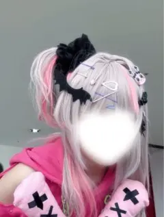 にじさんじ 魔界ノりりむ コスプレ ウィッグ デコラモード