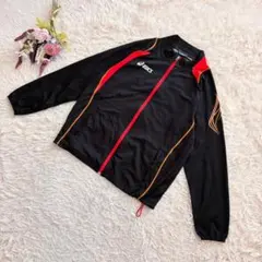 『asics』アシックス　ジャージ　ジャケット　長袖　フルジップ　ライン　XL